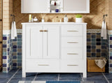 30'' Bathroom Vanity with Ceramic Sink Combo, Solid Wood Frame Bathroom Storage Cabinet, N710P194420K