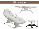 Massage Salon Tattoo Chair with Two Trays Esthetician Bed with Hydraulic Stool,Multi-Purpose W1422P541165