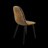 Dining Chairs Set of 4, Modern Accent Chairs with Soft glove suede Fabric Upholstered Seat, Spoon 02580000