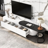 ZUN U-Can 67.7''-76.4'' Modern Extendable TV Stand for TVs up to 75 Inches, Entertainment Center Media N724P206549K