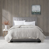 Lightweight Down Alternative Blanket with Satin Trim B03598469