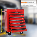 Rolling Metal Tool Chest with 7 Drawers, 20" 7-Drawer Tool Chest Cabinet with Ball Bearing Drawer W1102P332049