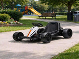 Kids Electric Drift Go Kart 24V, Dual Motor Soft Start Ride-On Kart with PU Wheels,White 74757866