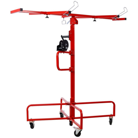 ZUN Drywall Lift Panel 16' Lift Panel Hoist Jack Lifter Jack Rolling Caster Wheel Sheetrock W465P189993