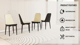 A set of 4 dining chair, modern style chair made of high-quality PU Leather fabric with thick soft W2189P166088