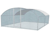 10 x 10 ft Large Metal Chicken Coop, Walk-in Poultry Cage Chicken Hen Run House with Waterproof 27105050