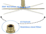 Shower System Shower Faucet Combo Set Wall Mounted with 10" Rainfall Shower Head and handheld shower 32087493