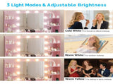 Pink particleboard with a 7-drawer, 4-shelf dressing table set with 10 three-tone light bulbs, power 63831111