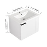 ZUN 24 "Bathroom Vanity Combo for big Space,Modern Bathroom Cabinet Cabinet combination, Bathroom W1972P204943