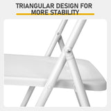 10 Pack Plastic Folding Chairs, Stackable Commercial Chairs, Portable Event Seats Indoor Outdoor for 43466408