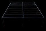 Modern Twin Steel Black Platform Foundation B047P321301