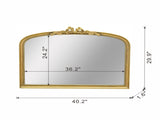 40.2" x 29.9" Baroque Style Gold Arch Mirror W2078P288166