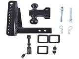 Adjustable Trailer Hitch Fits 2-inch Receiver 2" & 2-5/16" Ball w/Anti-Theft Pin 54863397
