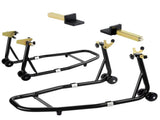 Universal Motorcycle lifting Stands, 900 Lbs Capacity Front & Rear Wheels Lift with UL Adjustable W2019P379275