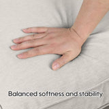 2 Pcs Set High Back Patio Chair Cushions, Tufted Rocking Chair Cushions, Adirondack Cushions for W419P311604