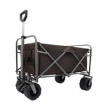 ZUN Outdoor Garden Park Utility kids wagon portable beach trolley cart camping foldable with big wheels W321P206641