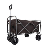 ZUN Outdoor Garden Park Utility kids wagon portable beach trolley cart camping foldable with big wheels W321P206641