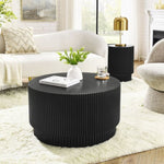 ZUN 15.72-inch H-barrel coffee table, Nordic style, simple design, suitable for indoor and outdoor use, W1781P211084