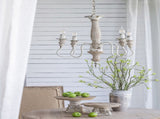 4 - Light Wood Chandelier, Hanging Light Fixture with Adjustable Chain for Kitchen Dining Room Foyer W2078138921