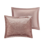 King/Cal King Velvet Comforter Set with Throw Pillow B03595940
