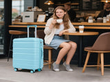 HIFINE TOURIST 20"/24"/28" 3 pcs/set in ABS Spinner Wheel Luggage, Carry on Suitcase, Matching W2787P342137