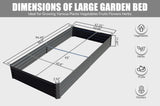 ZUN 8x4x1 ft Galvanized Raised Garden Bed, Outdoor Planter Garden Boxes Large Metal Planter Box for W1859P197953