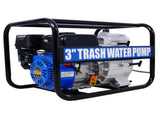 Trash Pump 3 inch, 209cc 7HP 4 stroke OHV ENGINE, Gas Powered Full Trash Water Pump 50 ft Discharge W465134909