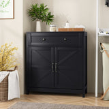 Kitchen Sideboard Buffet Cabinet,Farmhouse Storage Cabinet with Drawer and Adjustable Shelf,Barn W1706P281103