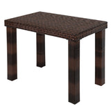 ZUN Bar Table Brown Gradient （ONLY table） 07380505