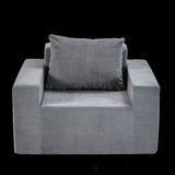 Sofa in a box Foam Sofa Couch with Pillow, Bean Bag Chairs for Adults Stuffed High-Density Foam, W2733P206005