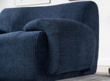 42" Wide Modern Upholstered Chenille Vertical Stripes Accent Chair, Boneless Single Sofa Chair, W3118P453258