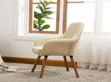Tuchico Contemporary Fabric Accent Chair, Tan T2574P164259