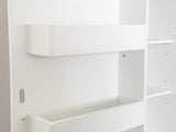 Kitchen Cabinet, White Freestanding Buffet Cupboards Sideboard with Doors & Shelves, Kitchen W331P309438