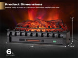 26 Inch Smart Electric Fireplace Log Set - Alexa/Google Compatible, 5 Flame Colors & 1500W Heater 85716401