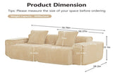 LSF&RSF Sofa Velvet-Light Camel W3041P386604