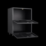 ZUN Office furniture Copier Cabinet black 2 door steel copier stand mobile pedestal file Printer Stand 68358182