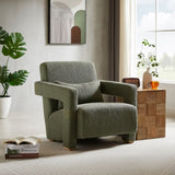 ZUN Mirod Sleek Right-Angle Armrests, Ergonomic Lumbar Support, Square Wooden Block Legs, Inclined Seat N760P193221C