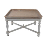 ZUN 33x33x19" Square Alcott coffee Table, French Countory Tray Table W2078125602