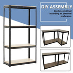 ZUN Storage Rack Shelving Unit Storage Shelf Steel Garage Utility Rack 4-Shelf Adjustable Shelves Heavy 48668987