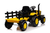 ZUN Ride on Tractor, 12 V Battery Powered Electric Vehicle Toy w/Remote Control,music, LED Lights, W1760P155330