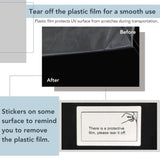 ON-TREND Modern Coffee Table with Tempered Glass, Wooden Cocktail Table with WF303936AAB