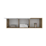 ZUN Sahara 47" Wide One - Door Wall Cabinet with Three Shelves and Pull up door for Home Office, Living B200P287122