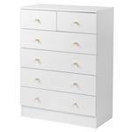 ZUN Modern Simple 6-Drawer Dresser White 92555143