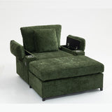 Modern Oversized Chair with Ottoman,Chenille Fabric Sofa Bed,Accent Chair Comfy Sofa with Cupholders W2606P255581