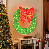 48" Pre-Lit Christmas Wreath - 200 LED Lights , IP44 12984977