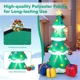 6FT Inflatable Christmas Tree Multicolored Gift Boxes Star Top, Built-in LED Lights, Waterproof 22450035