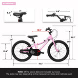 A20117 Kids' Bike 20 Inch Wheels, 1-Speed Boys Girls Child Bicycles For 3-5Years, Front V Brake, W2563P305322