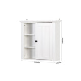 ZUN Bathroom Wooden Wall Cabinet with a Door 20.86x5.71x20 inch 03968615