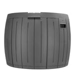 ZUN 36 Gallon Round Deck Box, Thickened Outdoor Storage Box for Patio Furniture, Garden Tools, Pool 03988130