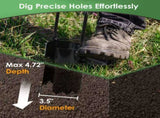 Multifunctional Bulb Planter Tool, Long Handle 5-in-1 Digger Weeder Soil Remover for Home 82423403